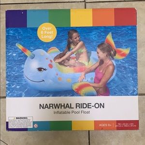 Narwhal Inflatable Pool Float